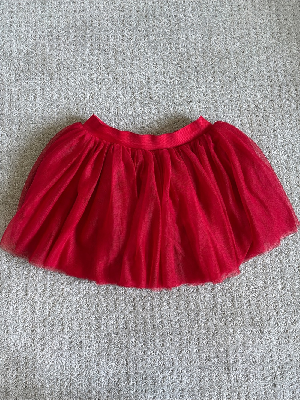 Claire's Bright Red Tulle Skater Skirt
